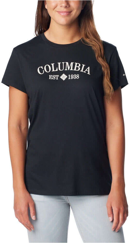 Columbia trek camiseta montaña manga corta mujer Negro (XS)