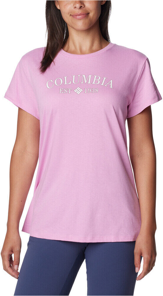 Columbia trek camiseta montaña manga corta mujer Morado (XS)