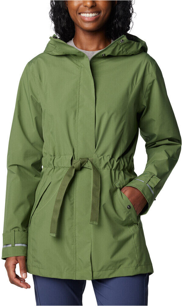 Columbia here and there trench ii chaqueta impermeable mujer Verde (L)