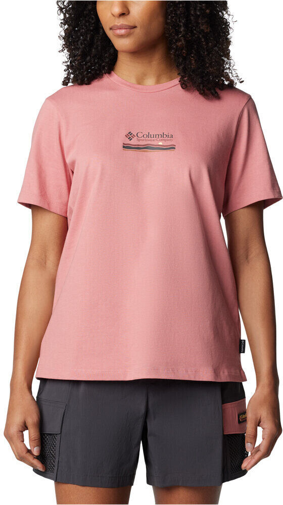 Columbia boundless beauty camiseta montaña manga corta mujer Rojo (M)