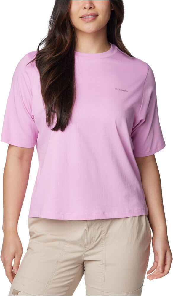 Columbia north cascades camiseta montaña manga corta mujer Morado