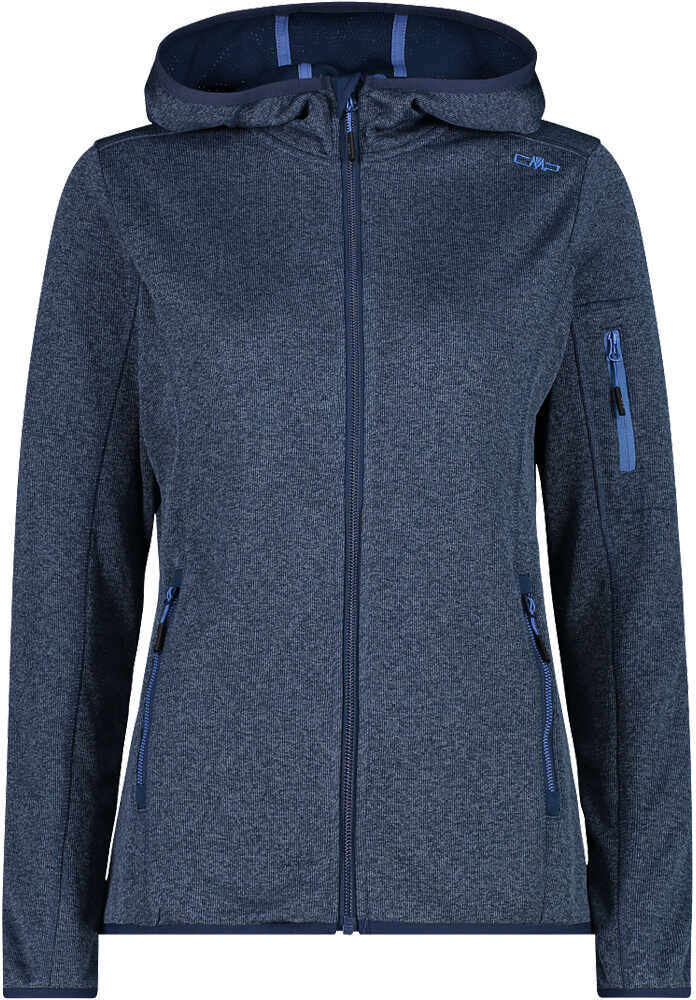 Cmp woman jacket fix hood forro polar mujer Azul (40)