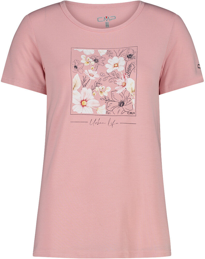 Cmp woman t-shirt camiseta montaña manga corta mujer Rosa (42)