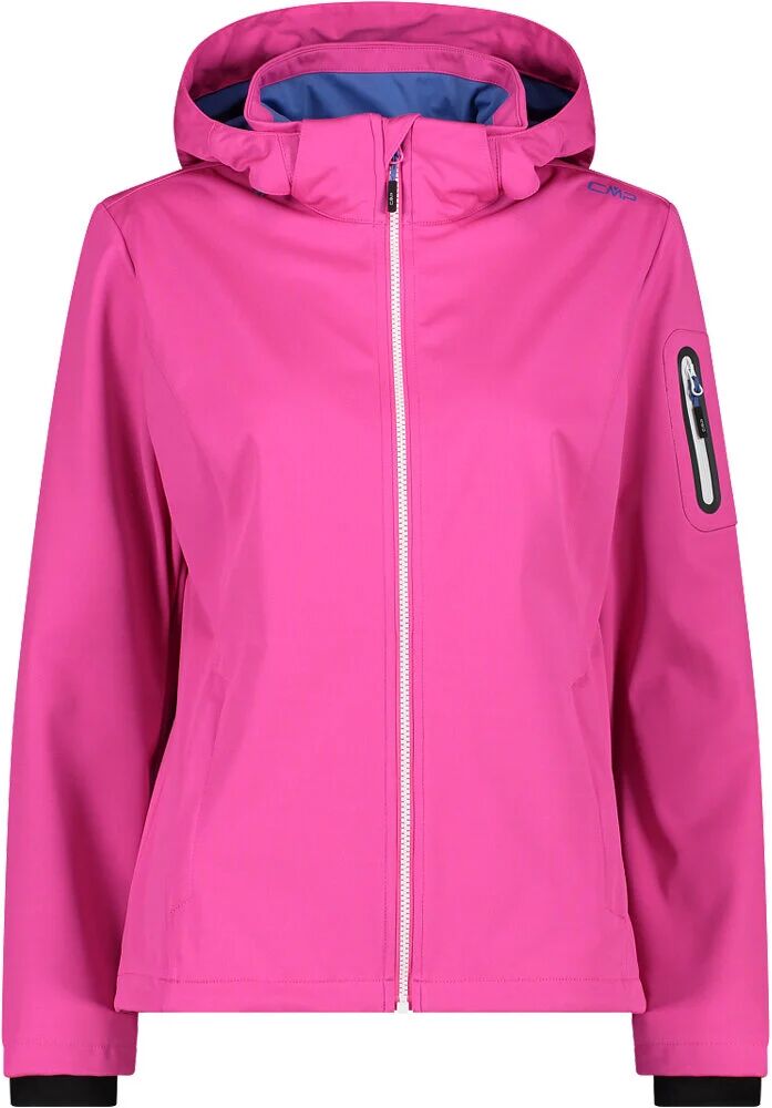 Cmp woman jacket zip hood chaqueta softshell mujer Rosa (44)