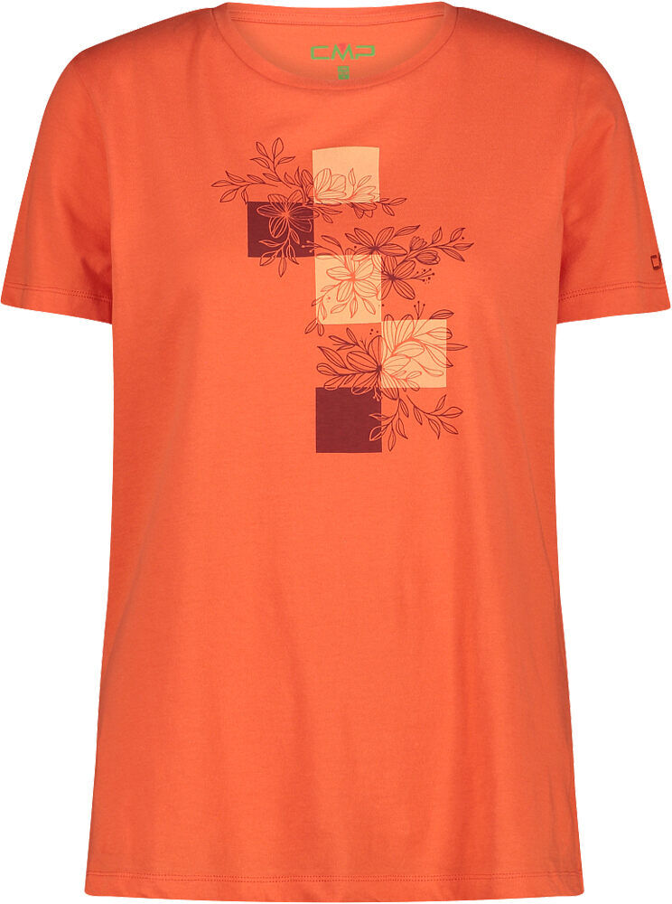 Cmp woman t-shirt camiseta montaña manga corta mujer Naranja (40)