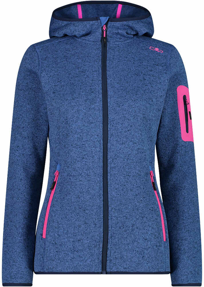 Cmp woman jacket fix hood forro polar mujer Azul (42)