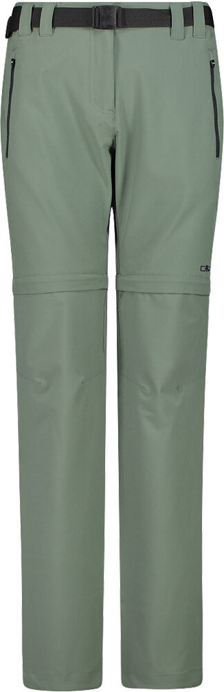 Cmp woman zip off pant pantalón montaña mujer Verde (42)