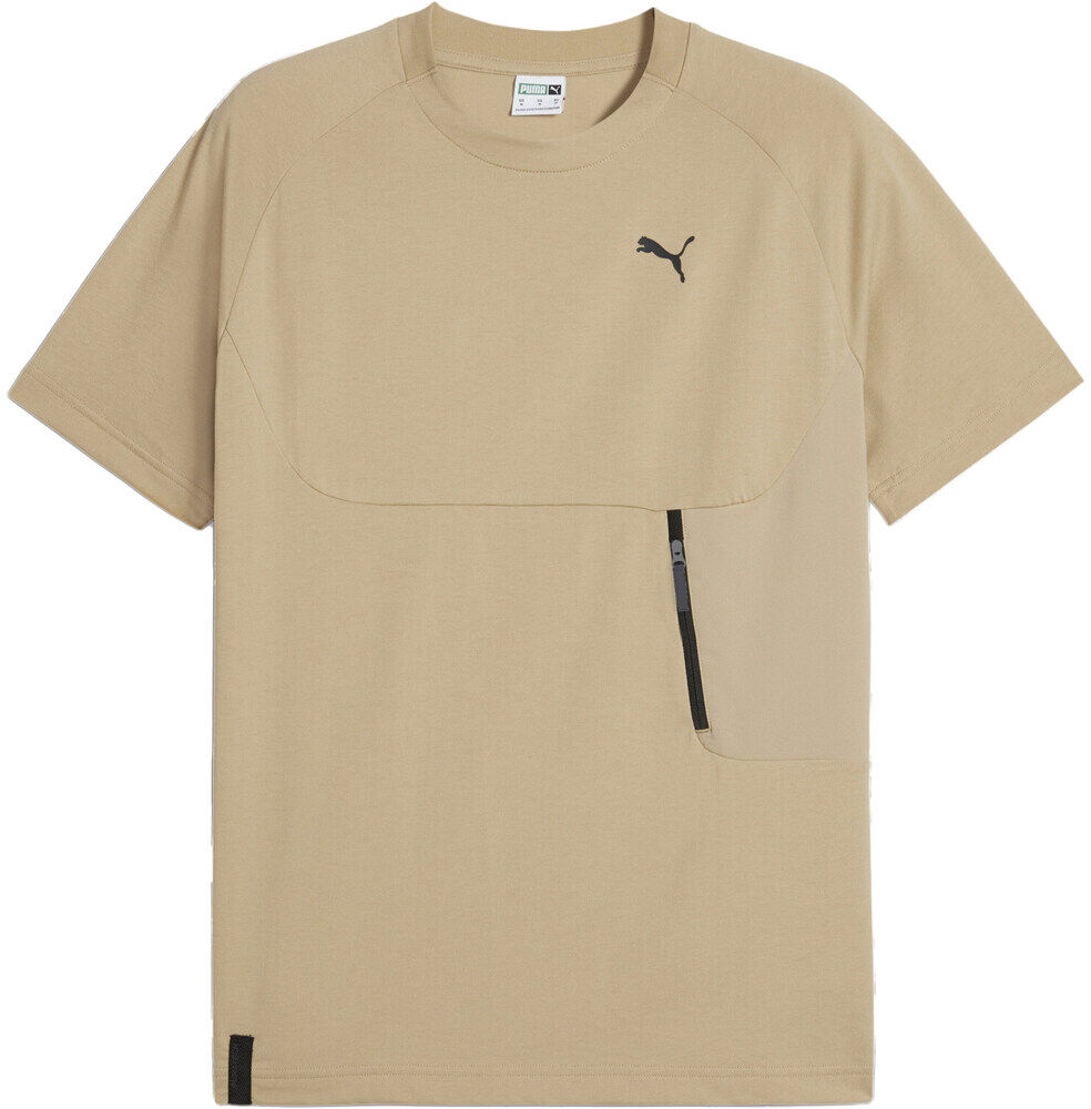 pumatech pocket tee camiseta manga corta hombre Beige (S)