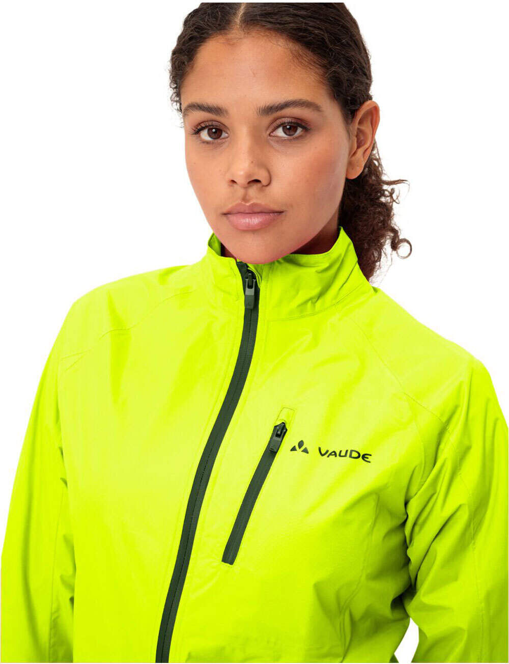 Vaude drop iii chaqueta impermeable ciclismo mujer Amarillo (42)