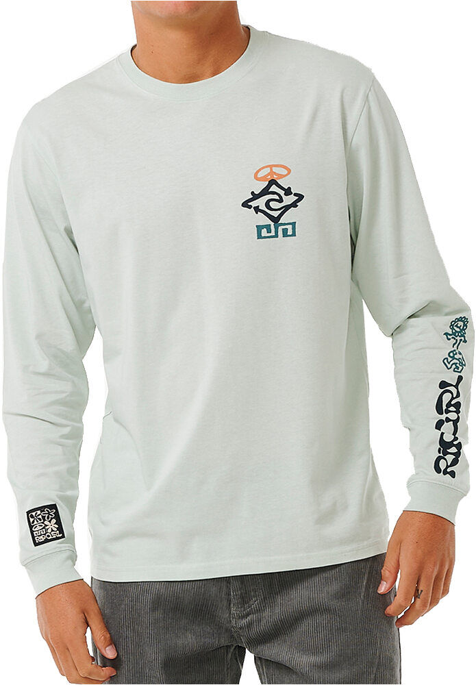 Rip Curl swc peace camiseta manga larga hombre Verde (L)