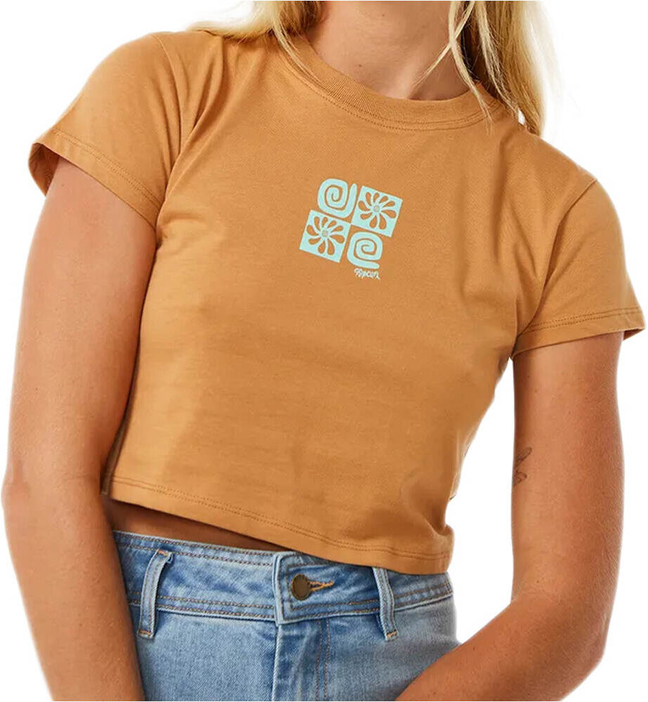 Rip Curl holiday camiseta manga corta mujer Marron (XS)