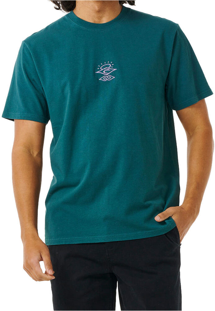 Rip Curl searchers embroidery camiseta manga corta hombre Azul (L)