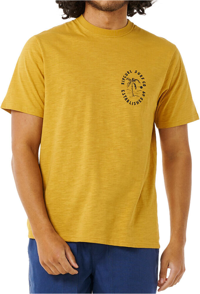 Rip Curl aloha hotel paradise camiseta manga corta hombre Amarillo (L)