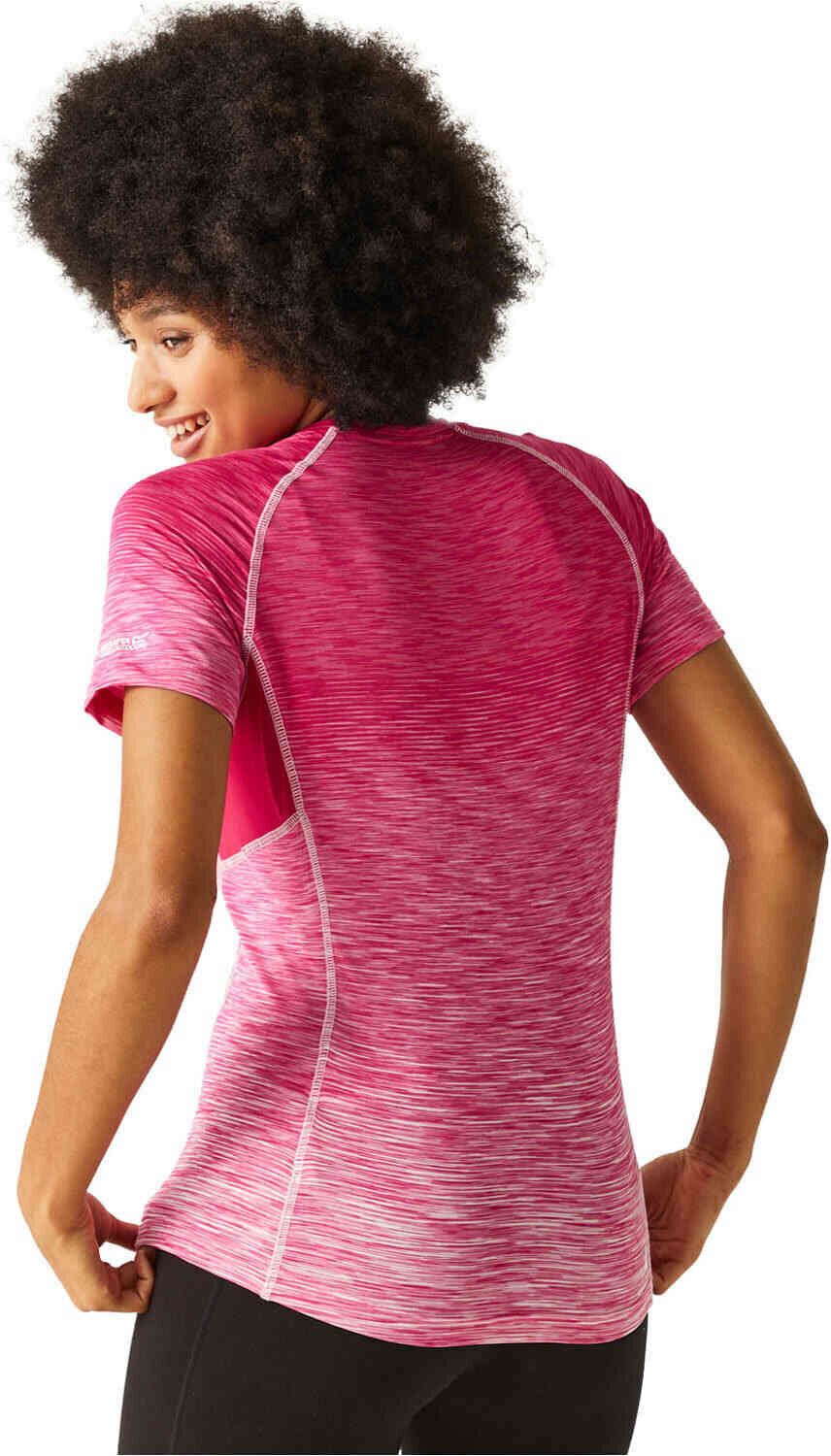 Regatta laxley ii camiseta montaña manga corta mujer Rosa (20)