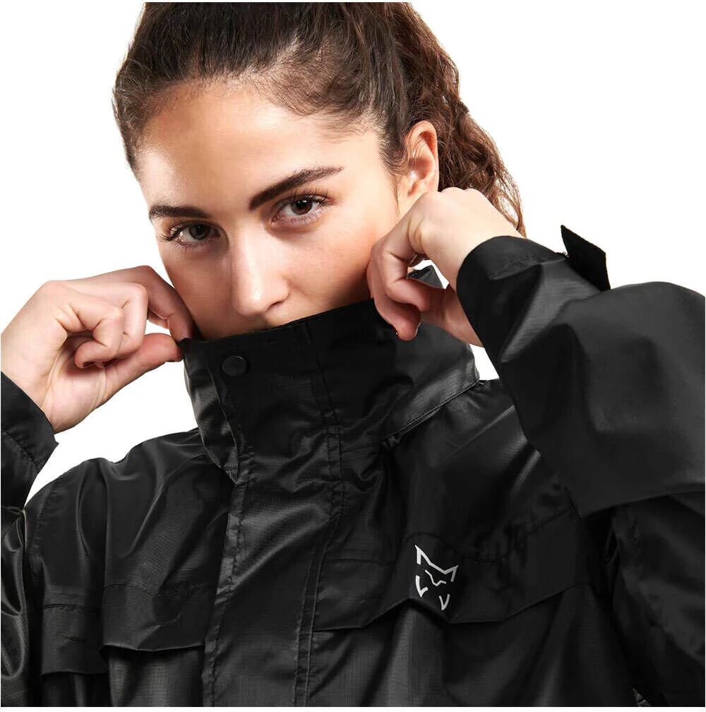 Altus rodas chaqueta impermeable mujer Negro (M)