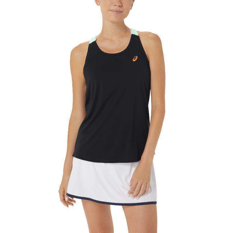 Camiseta Asics Court Performance Negro Menta Mujer -  -S