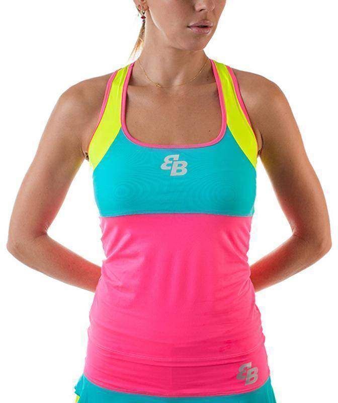 Camiseta BB Valeria Rosa Amarillo Fluor -  -XL