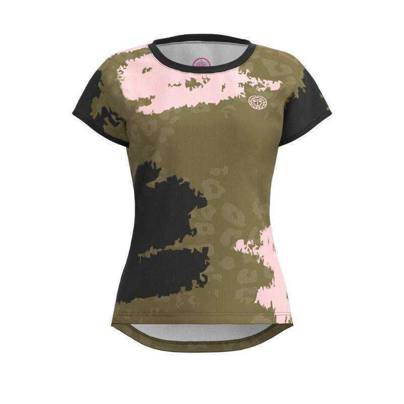 Camiseta Bidi Badu Pure Wild Oliva Gris Oscuro Mujer -  -XS