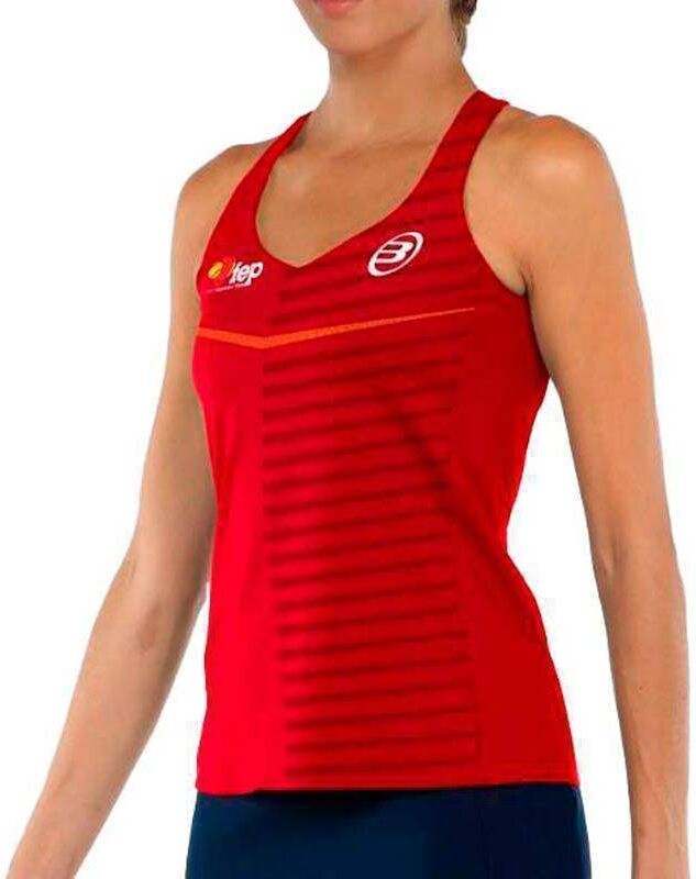 Camiseta Bullpadel FEP Flamula Rojo -  -XS