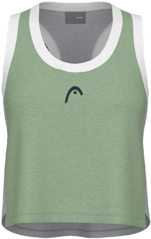 Camiseta Head Play Crop Top Verde Gris Mujer -  -M