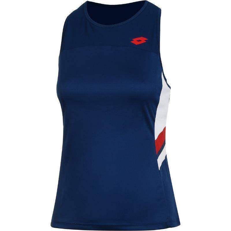 Camiseta Lotto Squadra III Azul Rojo Mujer -  -XS