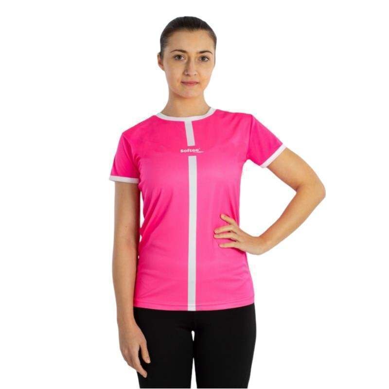 Camiseta Softee Tipex Fucsia Fluor Blanco Mujer -  -XS