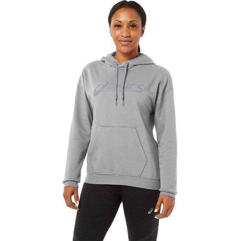 Sudadera Asics Logo Grande Gris Mujer -  -S