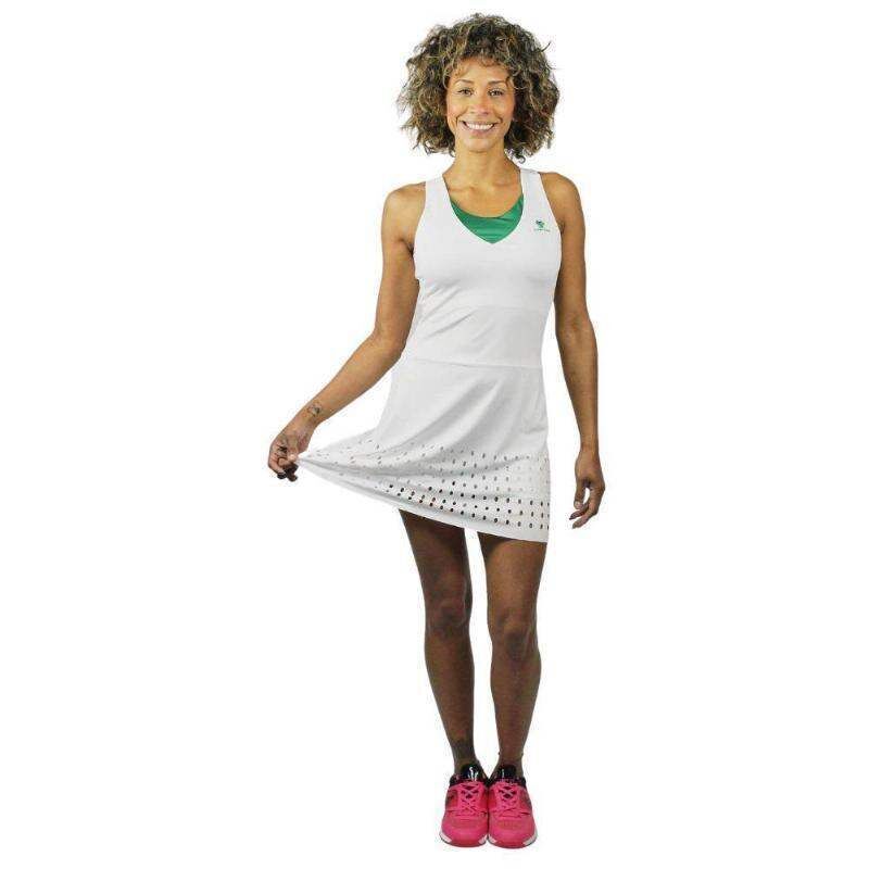 Vestido Cartri Menfis Blanco Verde -  -XXXL