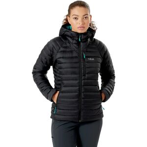 Rab Naisten Microlight Alpine untuvatakki - Kierrätysnylon ja untuva  - Black - female - Size: L