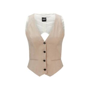 Boss Slim-fit waistcoat with cut-out back