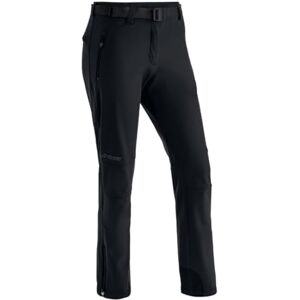 Maier Sports women's technical softshell trousers, black, 36