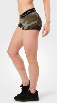 Better Bodies Fitness Hotpant, Green Camoprint, M