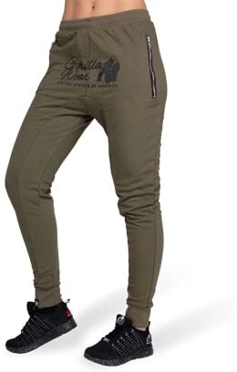 Gorilla Wear Celina Drop Crotch Joggers Army Green, L