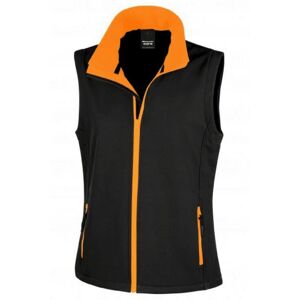 Gilet sans manches softshell femme Result Noir / Orange M