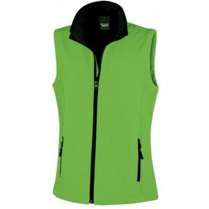 Gilet sans manches softshell femme Result Vert / Noir XL