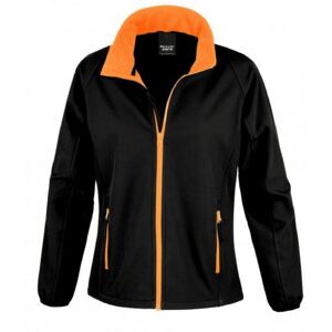 Veste Softshell femme Result Noir / Orange S