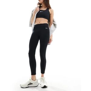 Nike Training Nike Pro - Legging de training longueur 7/8Ã¨me en tulle Dri-FIT Ã  taille mi-haute - Noir Noir XS female