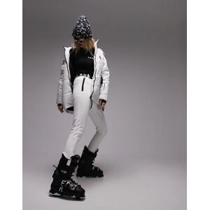 Topshop - Sno - Pantalon de ski stretch coupe slim avec sous-pieds - Ãa°cru-Blanc Blanc 46 female