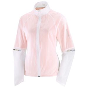 - Women's Sense Flow Jacket - Veste de running taille L, rose/blanc