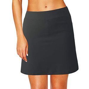 Jhsnjnr Jupe-short de sport légère pour femme avec poches courtes, golf, tennis, entraînement, sports, Gris profond, 48 - Publicité