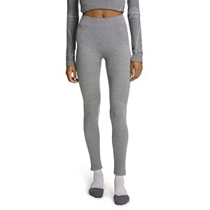 Falke Wool-Tech Long W TI laine séchage rapide 1 pièce, Couche de base inférieure Femme, Gris (Grey-Heather 3757), M - Publicité