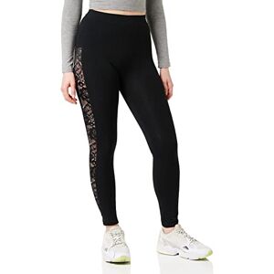 Urban Classics Leggings Ladies Striped Yoga-Hose, Noir (Black 00007), 38 (Taille Fabricant: Small) Femme - Publicité