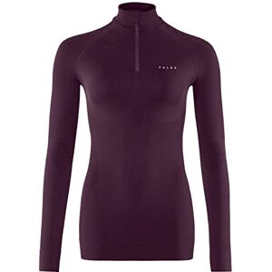 Falke Maximum Warm, Sous-Vêtement Technique Chemise Zippée Manches Longues Femme, Sous-Vêtement Thermique Chaud, Pourpre (Vendetta 8704), M (1 Pièce) - Publicité