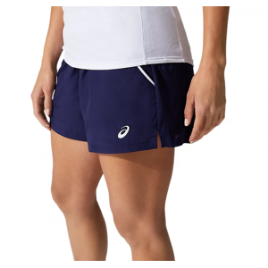 Shorts de tennis pour femmes Asics Court W Short - peacoat/brilliant white bleu marine XS female - Publicité