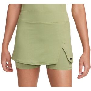 Jupes de tennis pour femmes Nike Court Victory Skirt - alligator/black vert L female - Publicité