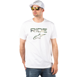 T-Shirt Alpinestars Ride 2.0 Camo Blanc -