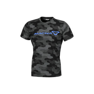 T-Shirt Macna Dazzle Logo 2.0 Noir-Gris-Bleu -