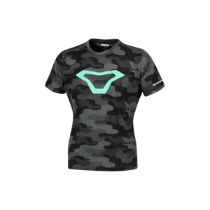 T-Shirt Femme Macna Dazzle Wing 2.0 Noir-Gris-Vert Menthe -
