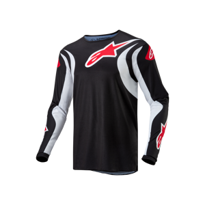 Alpinestars Maillot Cross Alpinestars Fluid Lucent Noir-Blanc -