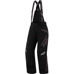 FXR Pantalon de Ski Femme FXR Edge Noir-Muted Grape -